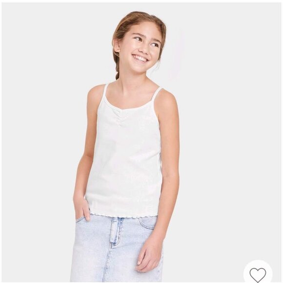 Art class - Girls' Cinch Front Tank Top -  White S (6/7) - Picture 1 of 6